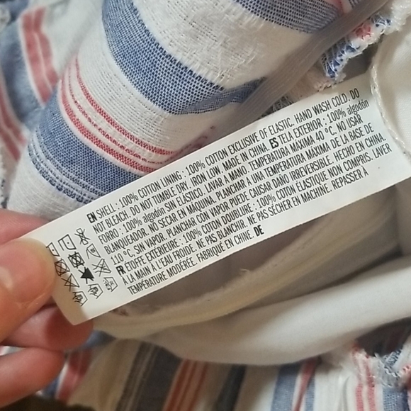 English Factory Striped Off Shoulder Midi Dress S - Picture 8 of 8